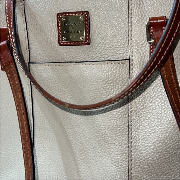 Dooney & Bourke Pebble Grain Lexington Color: Bone (cream) - Picture 10 of 16